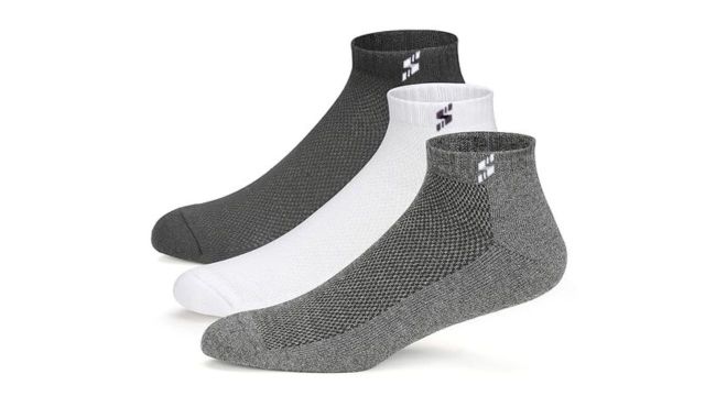 Supersox Men Pack of 3 Solid Half Terry Cushion Sneaker-Length Socks