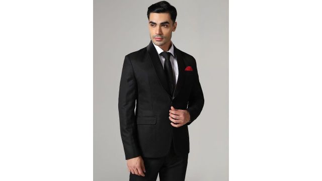 TAHVO Single-Breasted Shawl Collar Two-Piece Tuxedo Suit
