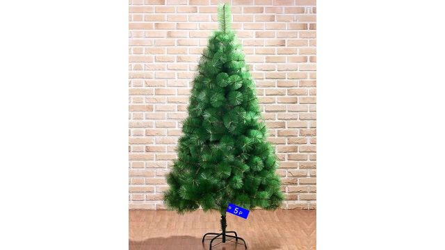 TIED RIBBONS Green Artificial Christmas Pine Tree 5ft Xmas Decor