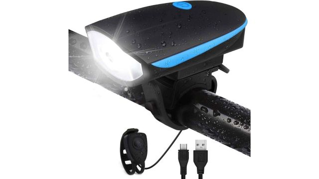 2-in-1 Rechargeable and Waterproof LED Cycle Front Lights (Techista)