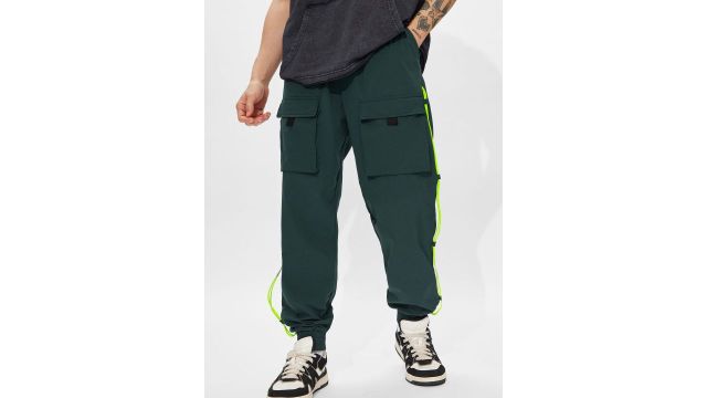 The Souled Store Men Baggy-Fit Mid-Rise Joggers