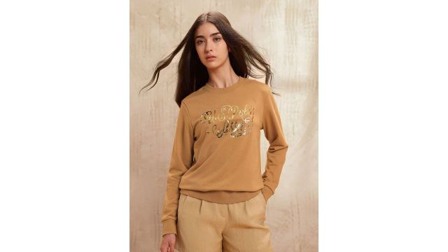 U.S. Polo Assn. Brand Logo Printed Round Neck Sweatshirt