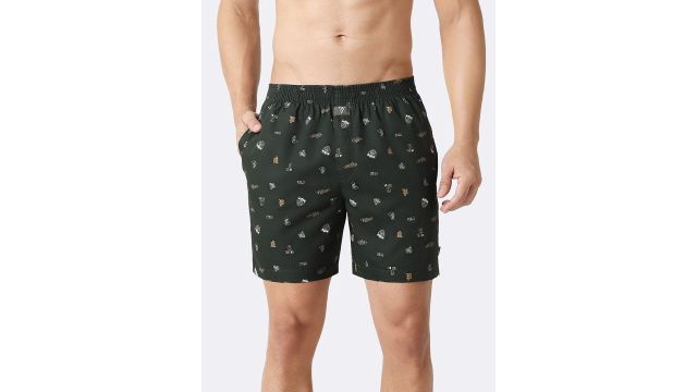 Van Heusen Innerwear Men Printed Elasticized Waistband Printed Boxer Shorts