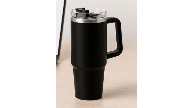 Virtuous Black Single Thermosteel Double Wall Vacuum Water Bottle (Tumbler)