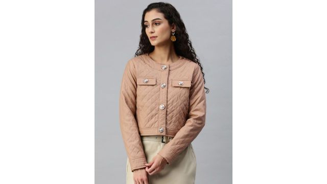 London Rag Women Crop Quilted Jacket