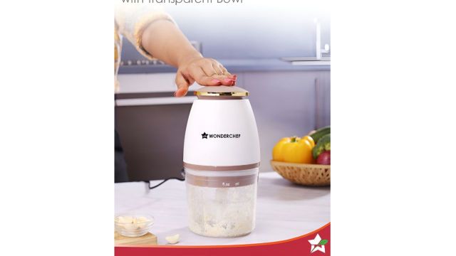Wonderchef Nutri-chop 350W Electric Chopper (700 ml, detachable parts, anti-skid, 2-year warranty)