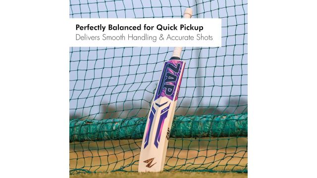 ZAP Pro Kashmir Willow Cricket Leather Bat