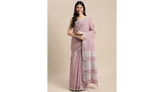 Astita Zari Linen Blend Saree
