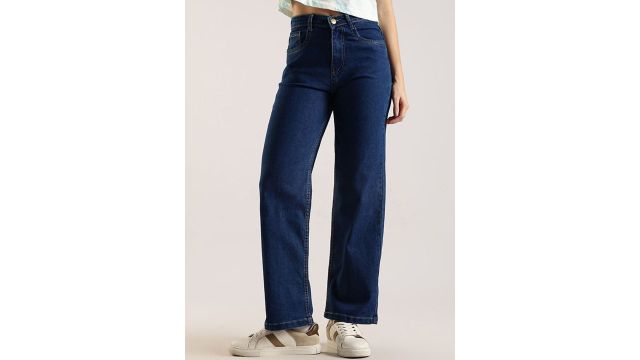 Zayla Women Jean Flared High-Rise Stretchable Jeans