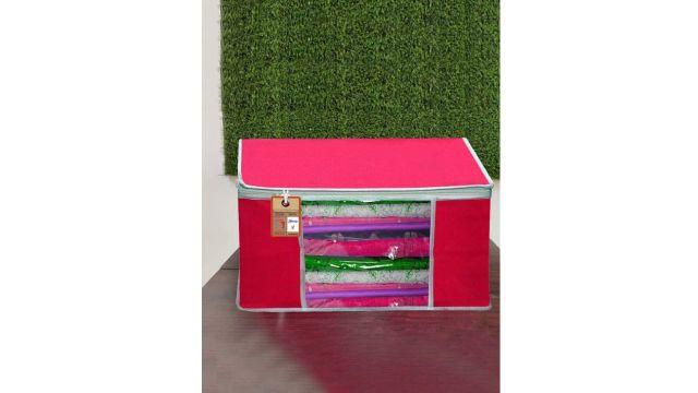 atorakushon Set Of 6 Pink Wardrobe Multi-Utility Organisers