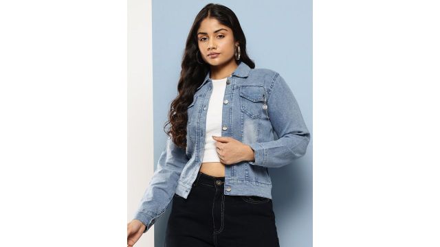 Aarika Washed Lightweight Denim Jacket
