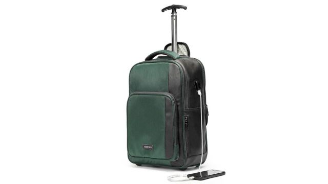 Assembly Jetson Green Premium Laptop Trolley Bag
