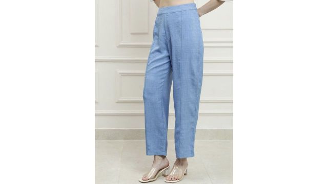 Athena Immutable Women Slip On Mid-Rise Pleated Trousers