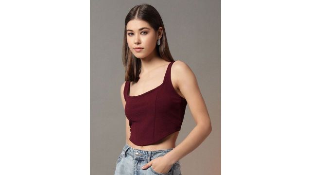 BAESD Women Shoulder Straps Crop Top