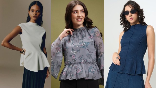 Best High Neck Peplum Tops for Women