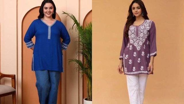 Best chikankari kurtis for women to check out