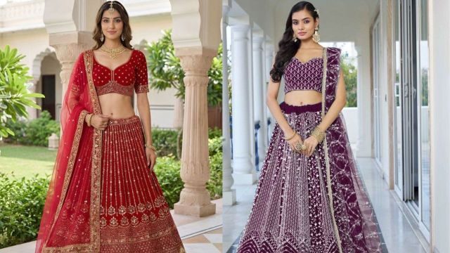 Best velvet lehenga options to check out
