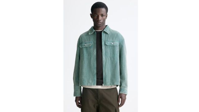 CORDUROY OVERSHIRT (1309685002, dusty green)