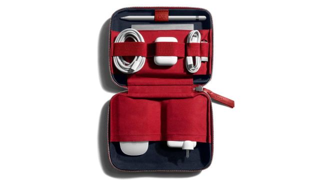 DailyObjects Leather Large Travel Digital Electronic Bag