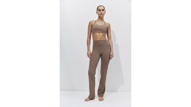 FLARED SPORTS LEGGINGS WITH SCULPTMOVE (1317132003, beige)