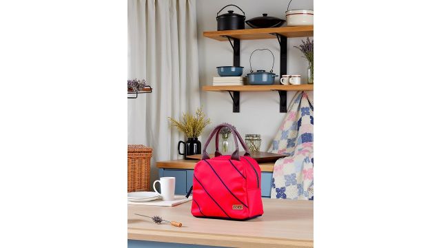 FOONTY Unisex Striped Eco Friendly Lunch Bag