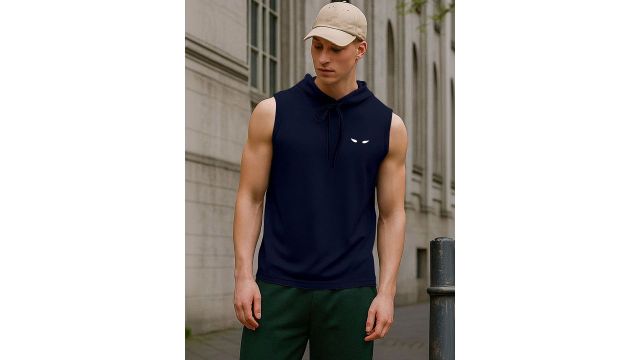 FTX sleeveless hooded muscle-fit printed tee