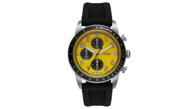 Fossil Men Round Dial Textured Straps Analogue Watch