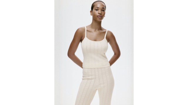 H&MPointelle-Knit Strappy Top