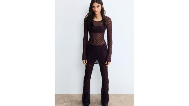 H&MShimmering Pointelle-Knit Top