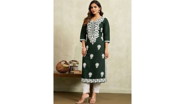 KALINI chikankari kurti