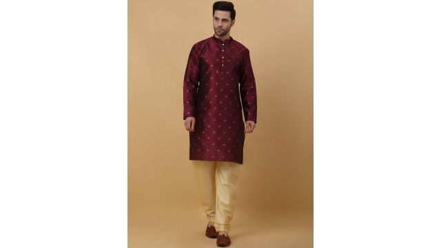KRAFT INDIA Floral Regular Sequinned Kurta