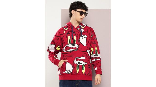 Kook N Keech Toons Printed Hooded Sweatshirt