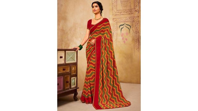 Laxmipati Geometric Printed Saree