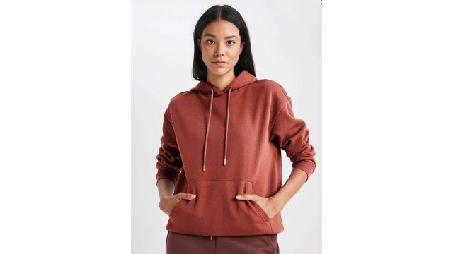 MISCHIEF MONKEY Long Sleeves Fleece Cotton Oversized Hooded Sweatshirt