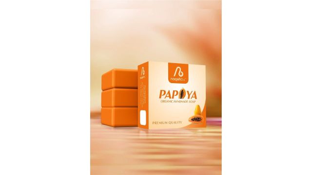 Naqshbu Papaya Organic Soap For Exfoliation