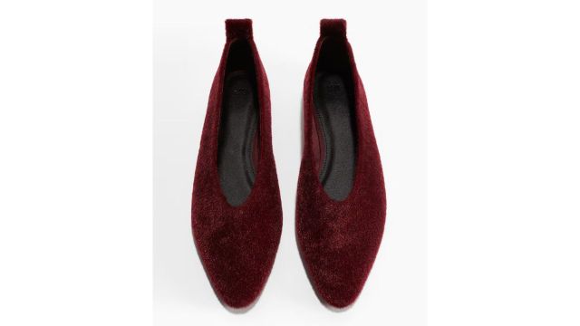 POINTED BALLET FLATS (Art. 1290709003, burgundy)