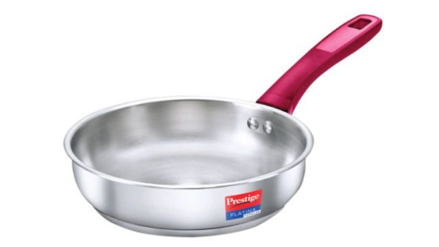 Prestige Platina Popular Stainless Steel Frying Pan