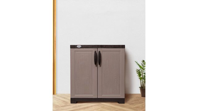 Prima Viva‑1 Plastic Storage Cabinet (wood finish look)