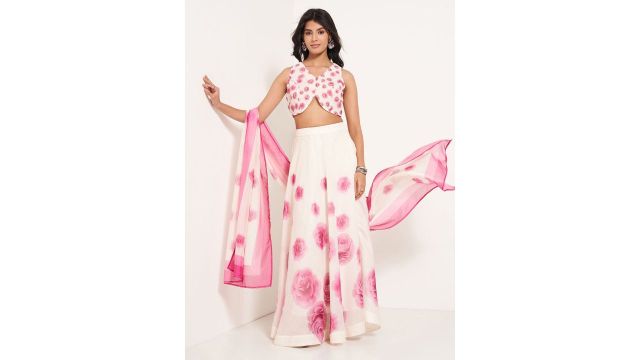 RANGMANCH BY PANTALOONS floral lehenga