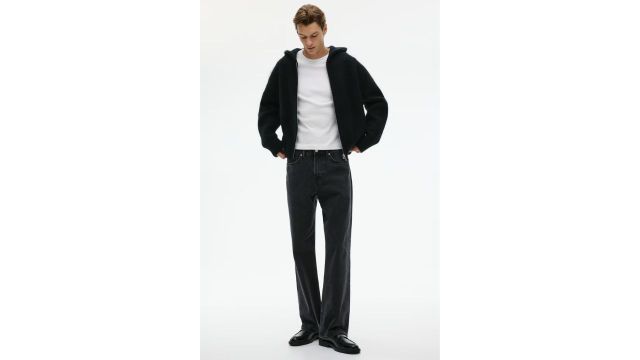 RELAXED JEANS (black, rigid denim)