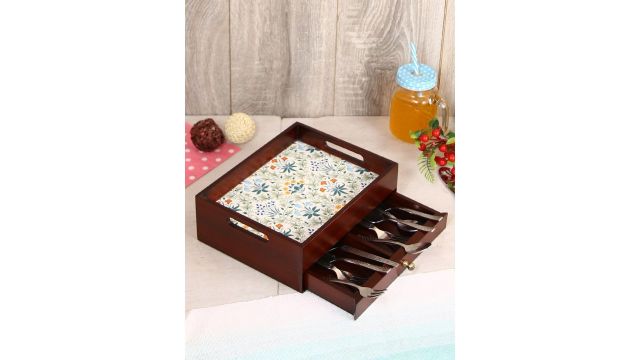 Reinvention Factory Wooden Morris Organiser with Drawer