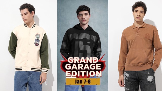 Roadster Grand Garage Edition Sale 2026 - Up to 71% Off on Men’s Sweatshirts on Myntra