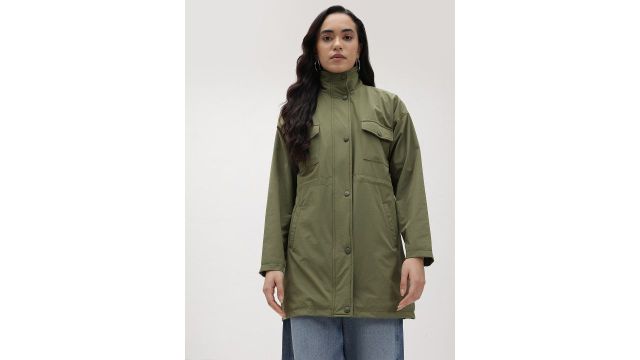Roadster The Life Co. Longline Jacket (Olive)