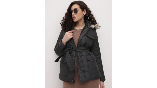 RoadsterThe Life Co. Padded Parka Jacket With Belt