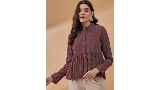 Routes by All About YouStriped Peplum Top