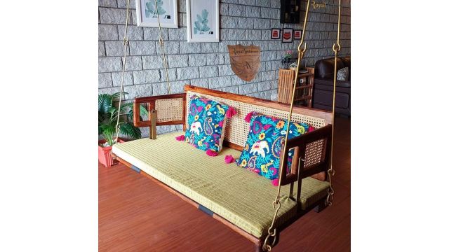 Royal Ambience Wooden Swing for Home