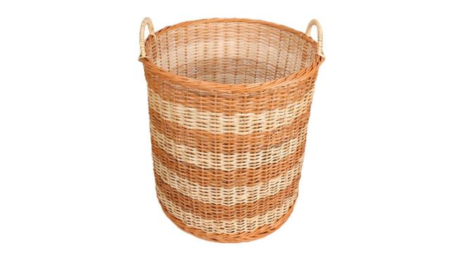 Rustic Rituals Brown Bamboo Storage Drum