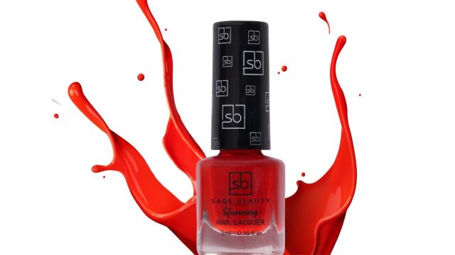 SAGE BEAUTY Nail Polish Candy Red