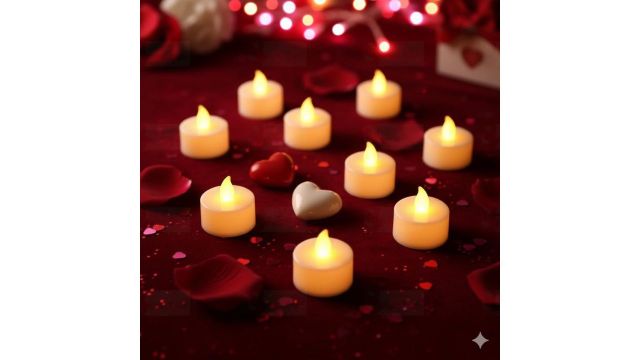 SATYAM KRAFT 12 Pcs LED Tea Light Candles