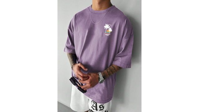 SMOWKLY Authentics Men's Polycotton Brooklyn Beach T Shirt